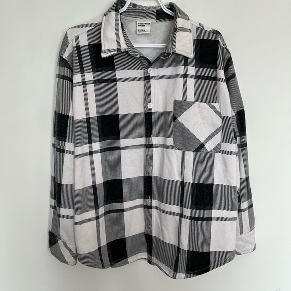 Streetwear society Black and White Checkered Casual vest size XL - Picture 2 of 5